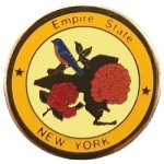 New York Pin NY State Emblem Hat Lapel Pins